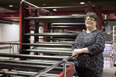 Erja Hyytiäinen på tidningen Turun Sanomat i Åbo 