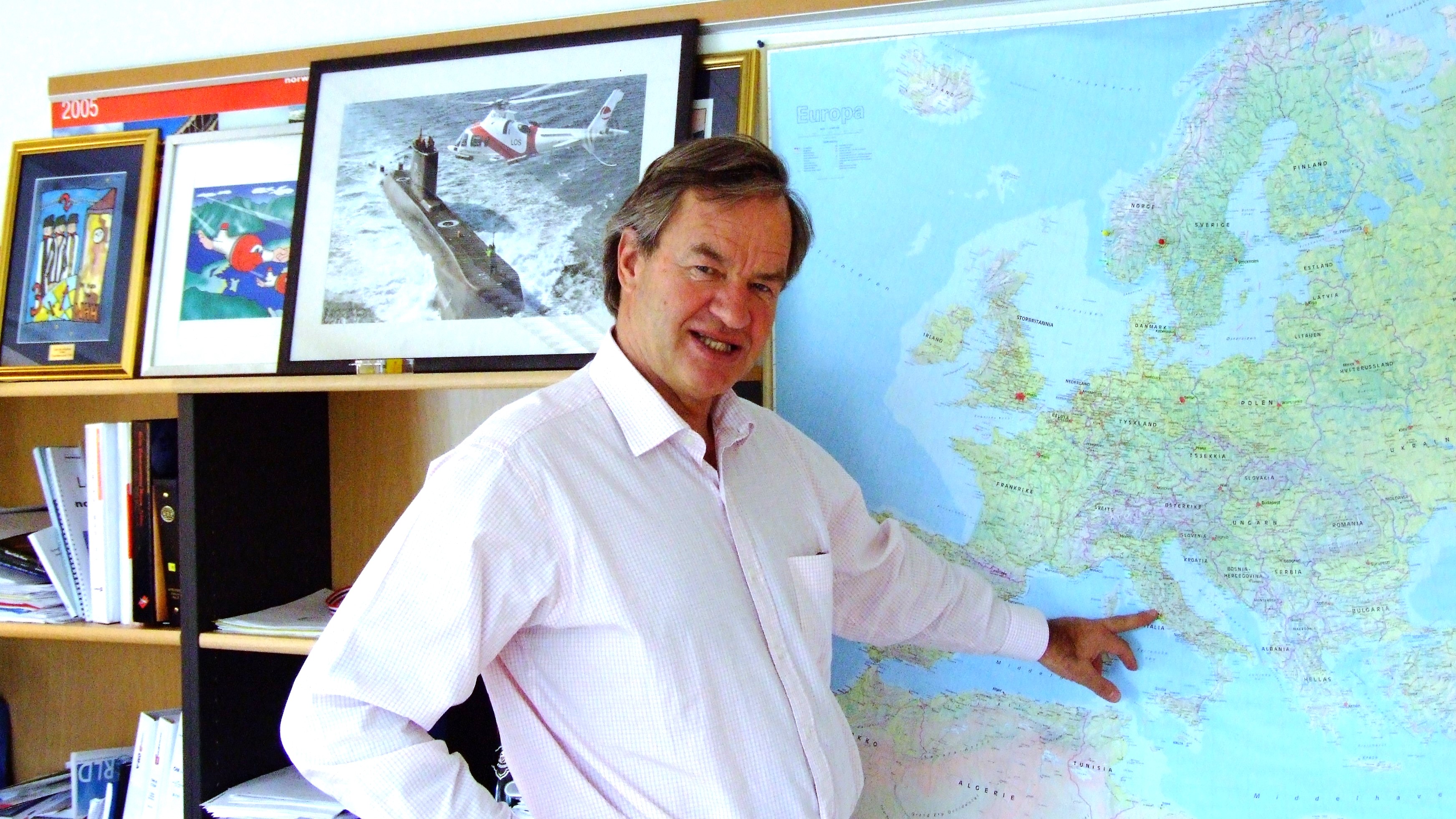 Bjørn Kjos franför karta