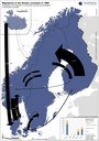 Kart over flyttestrømmene i Norden 1960 stor