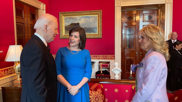 Eliza Reid and the Bidens