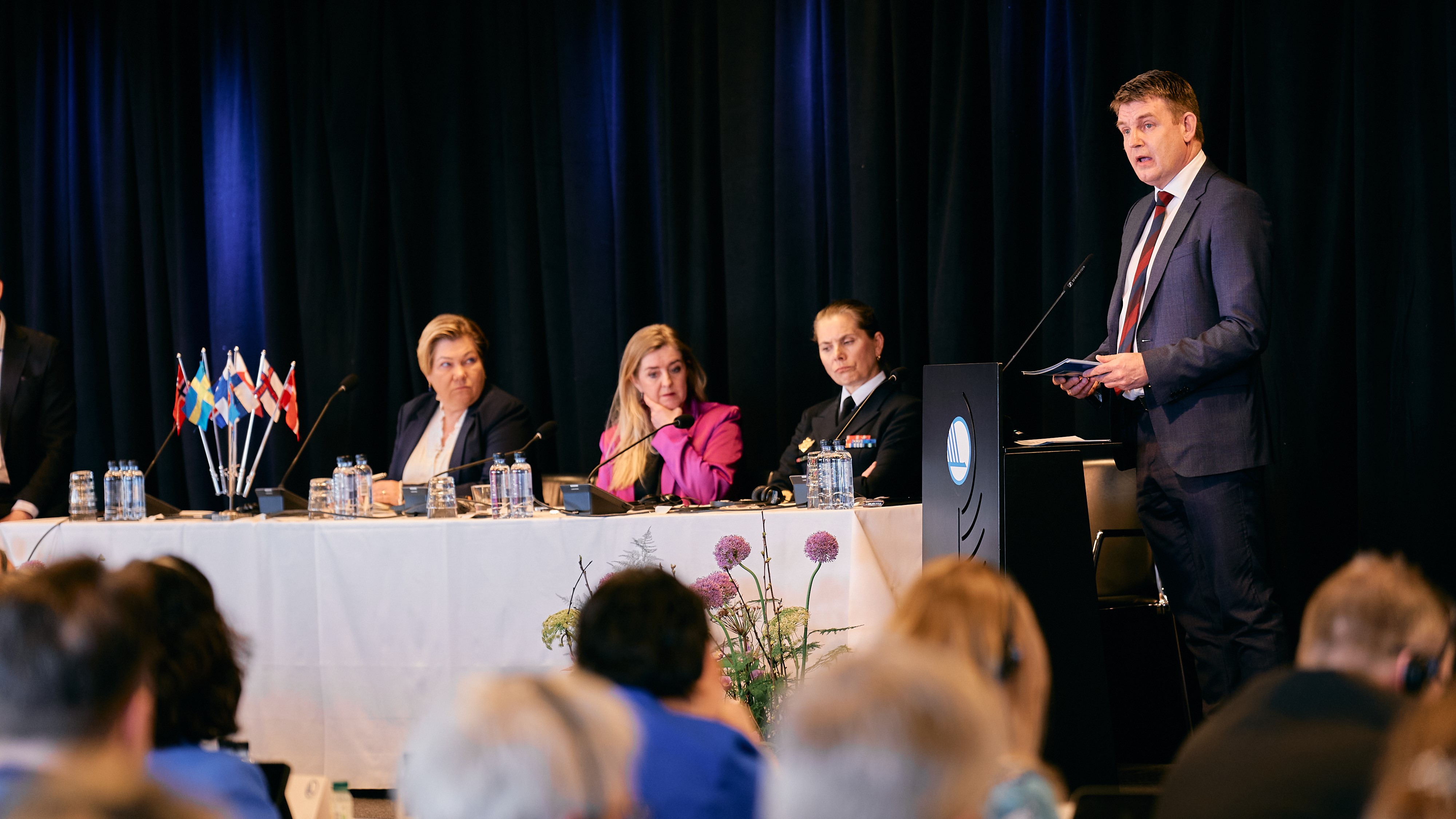 Aksel V. Johannesen, Færøernes lagmand. Foto: Gwenael Akira Helmsdal Carre/norden.orgNordisk Råds sesjon, på Færøyene, april 2024