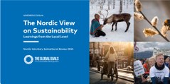 Nordregio-rapport, om kommuner og bærekraftsmål,coverThe Nordic View on Sustainability. Learning from the Local level