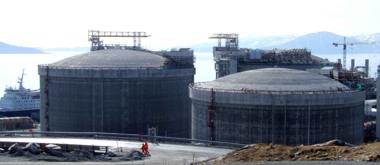 Melkøya LNG-tankar Melkøya LNG-tankar