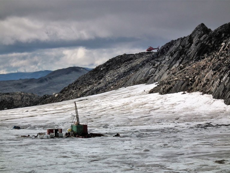 Drilling site Grönland Foto: Björn Lindahl