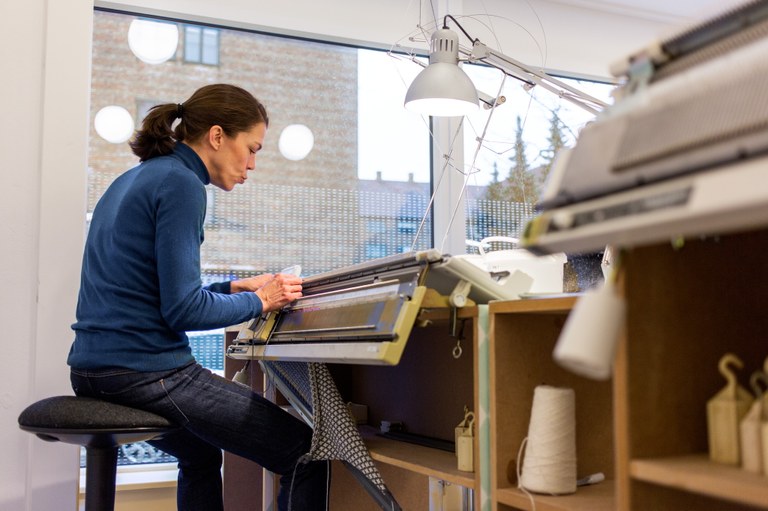 Strikkemaskin Foto: Tomas Bertelsen