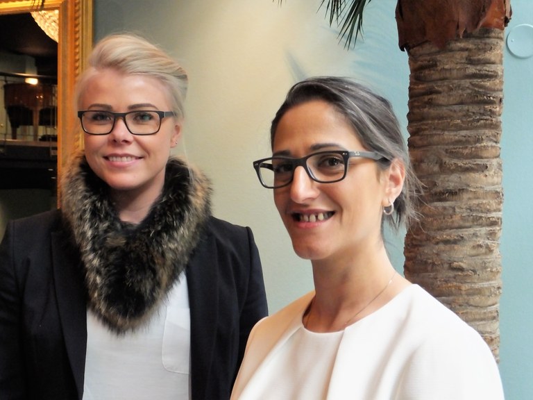 Fida Abu Libdeh och Agústa Foto: Björn Lindahl