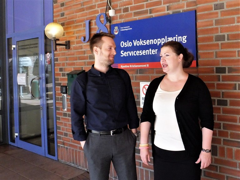 Jonas Sønnesyn och Helene Fredriksen Foto: Björn Lindahl
