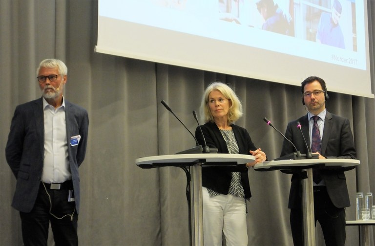 Grete Brochmann i debatt Foto: Björn Lindahl