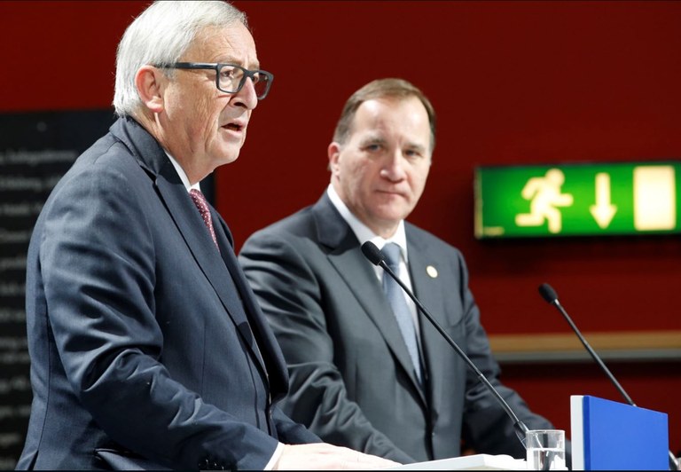 Jean-Claude Juncker och Stefan Löfven Foto: EU