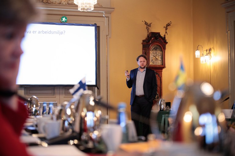 Pål Molander på arbetsministermötet i Oslo 2017 Foto: Håkan Jacobsen