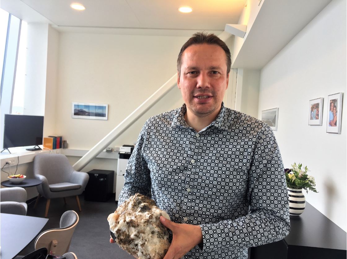 Erik Jensen, Minister for Råstoffer og Arbejdsmarked Foto: Marie Preisler