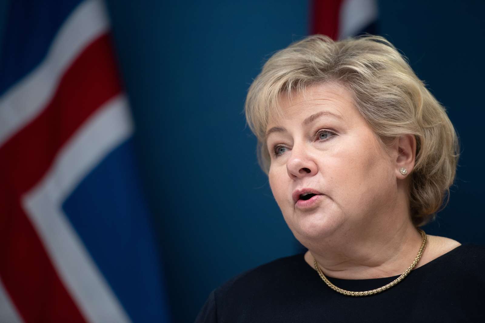 Erna Solberg på Nordiska rådets session i Stockholm Foto: Johannes Jansson