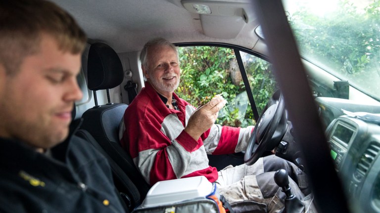 Jan Hansen i bil Foto: Tomas Bertelsen
