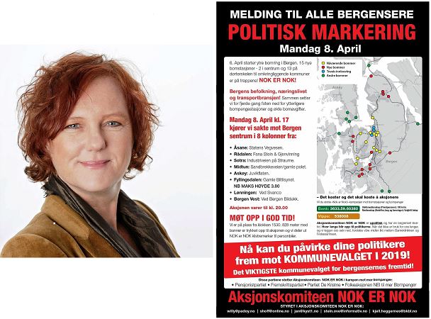 Cesilie Tveit med plakat Cesilie Tveit med plakat