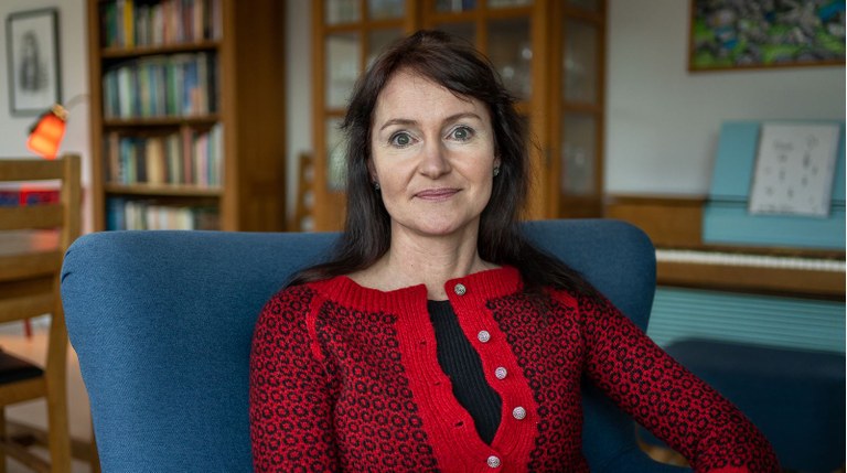 Kristina Háfoss närbild Foto: Bjarni Árting Rubeksen