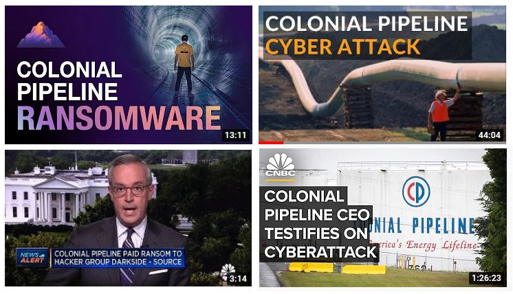 Colonial Pipeline Källa: Skärmdumpar YouTube