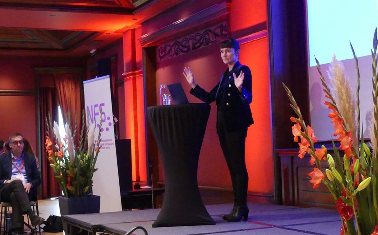 Kristin Hafoss på NFS kongress Foto: Björn Lindahl