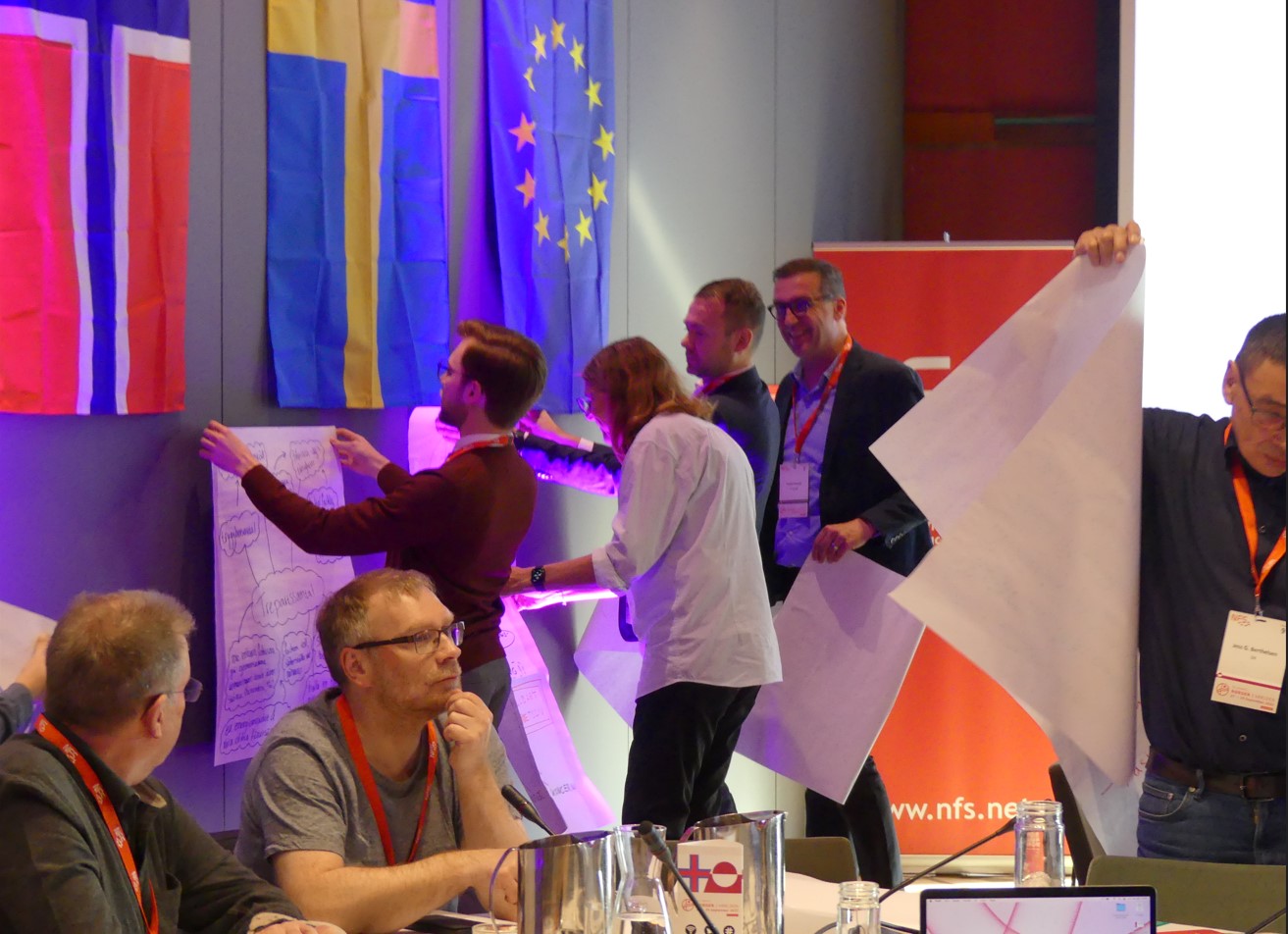 Blädderblock på NFS kongress Foto: Björn Lindahl