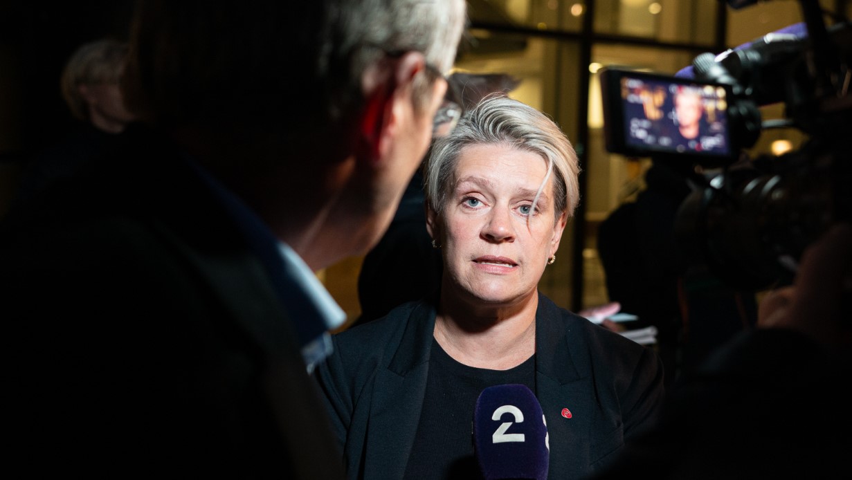 Marte Mjøs Persen stanser lærerstreiken Foto: Simen Gald