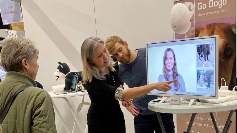 Hanne Jarmer på mässa Foto: Go Dogo