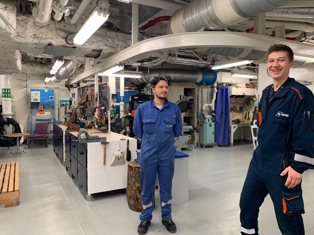 DFDS maskinrommet Foto: Marie Preisler