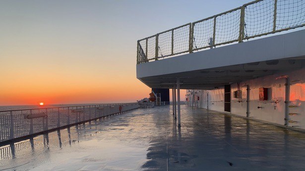 DFDS soloppgang Foto: Marie Preisler