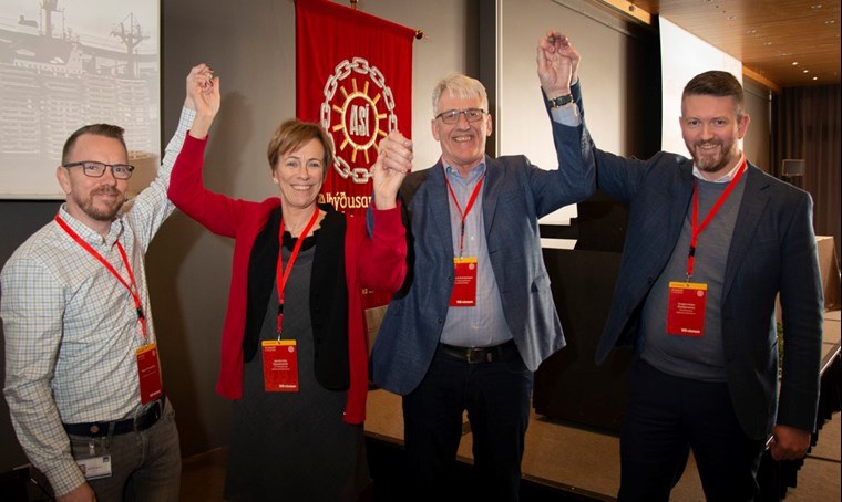 Ledelsen for ASI Foto: ASÍ