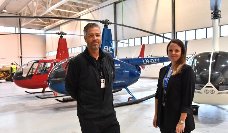 Helikopterskole Foto: Line Scheistrøen