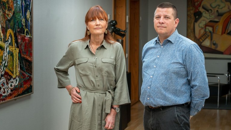 Marie Nilsson och Veli-Pekka Säikkälä IF Metalls förbundsordförande Marie Nilsson och avtalssekreterare Veli-Pekka Säikkälä. Foto: Daniel Roos