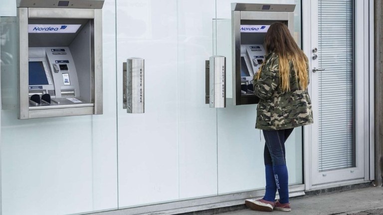 Bankomat i Köpenhamn Foto: Yadid Levy / Norden.org