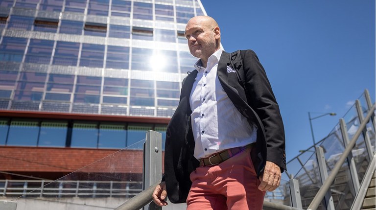 Kennet Ekberg utanför stationen Foto: Tomas Bertelsen