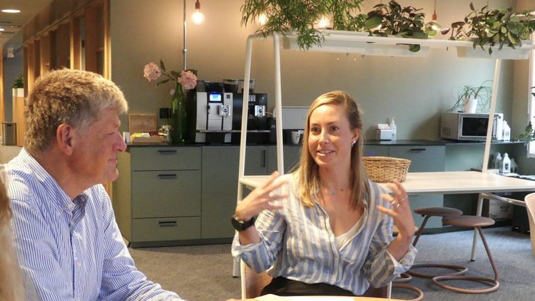 Svein Berg og Olivia Rekdal sammen Foto: Björn Lindahl