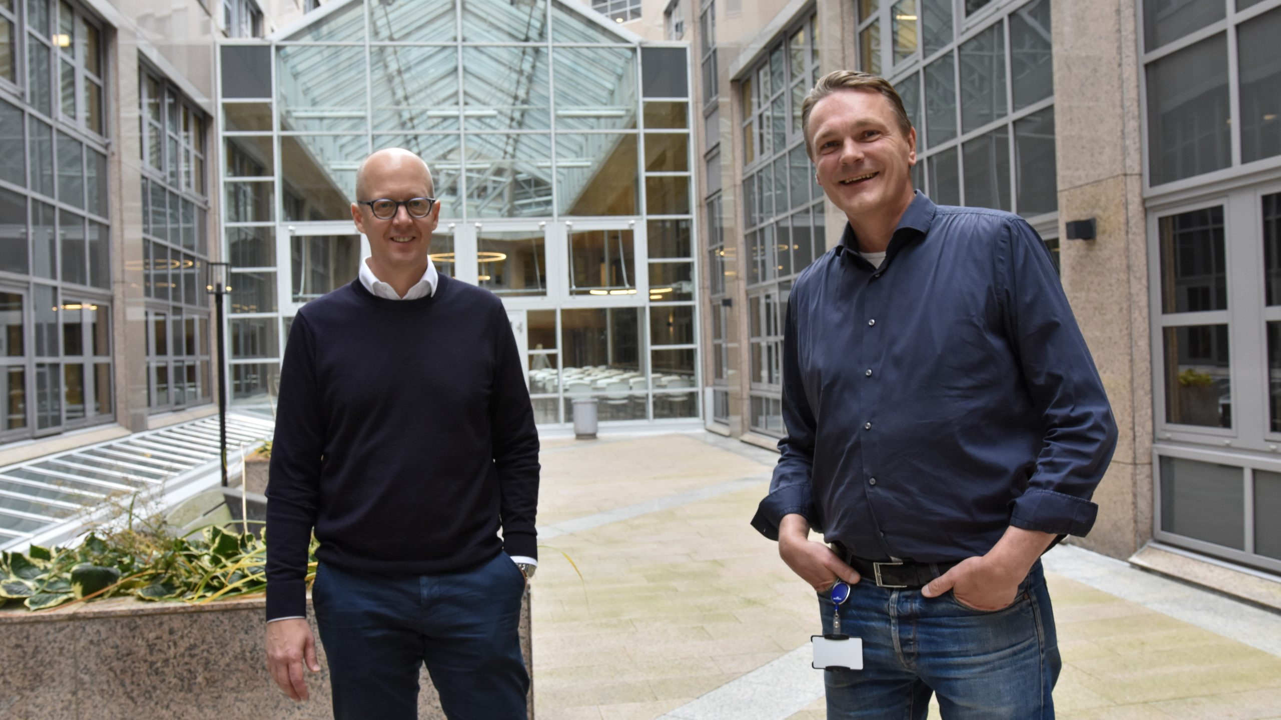 Håkan Lind, Peter Munch-Madsen, Nordic Innovation, foto: Line Scheistrøen Tema Globalisering, Håkan Lind og Peter Munch-Madsen, Nordic Innovation, Programme Sustainable MineralsFoto: Line Scheistrøen