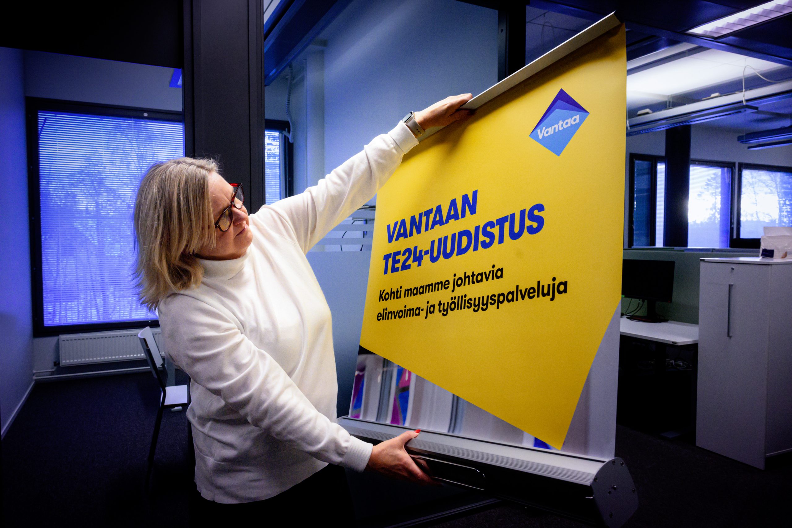 - Ansvaret för jobbsökande övergick från årsskiftet till kommunerna. Susanna Taipale-Vuorinen, ansvarig direktör för sysselsättning och integration i Vanda.Foto: Cata Portin