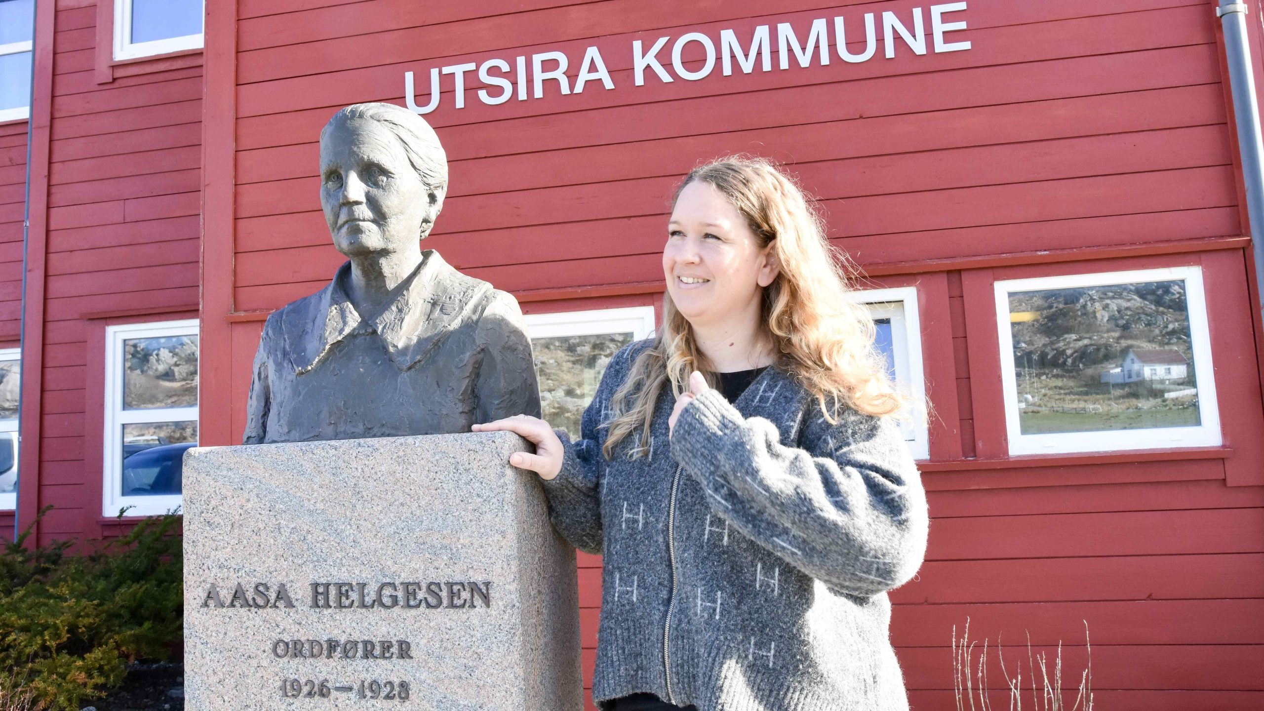 Utsira_ordfører Marte Eide Klovning, foto Line Scheistrøen