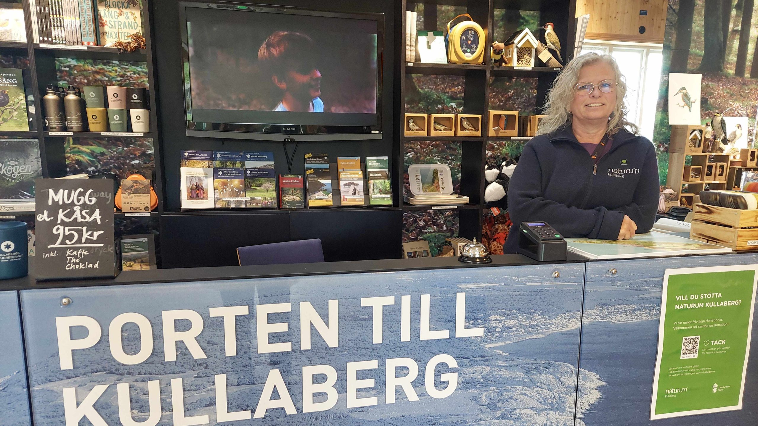 Helén Thorn Jönsson naturvägledare, guide, natur- och kulturpedagog på Naturum Kullaberg Foto:  Fayme Alm