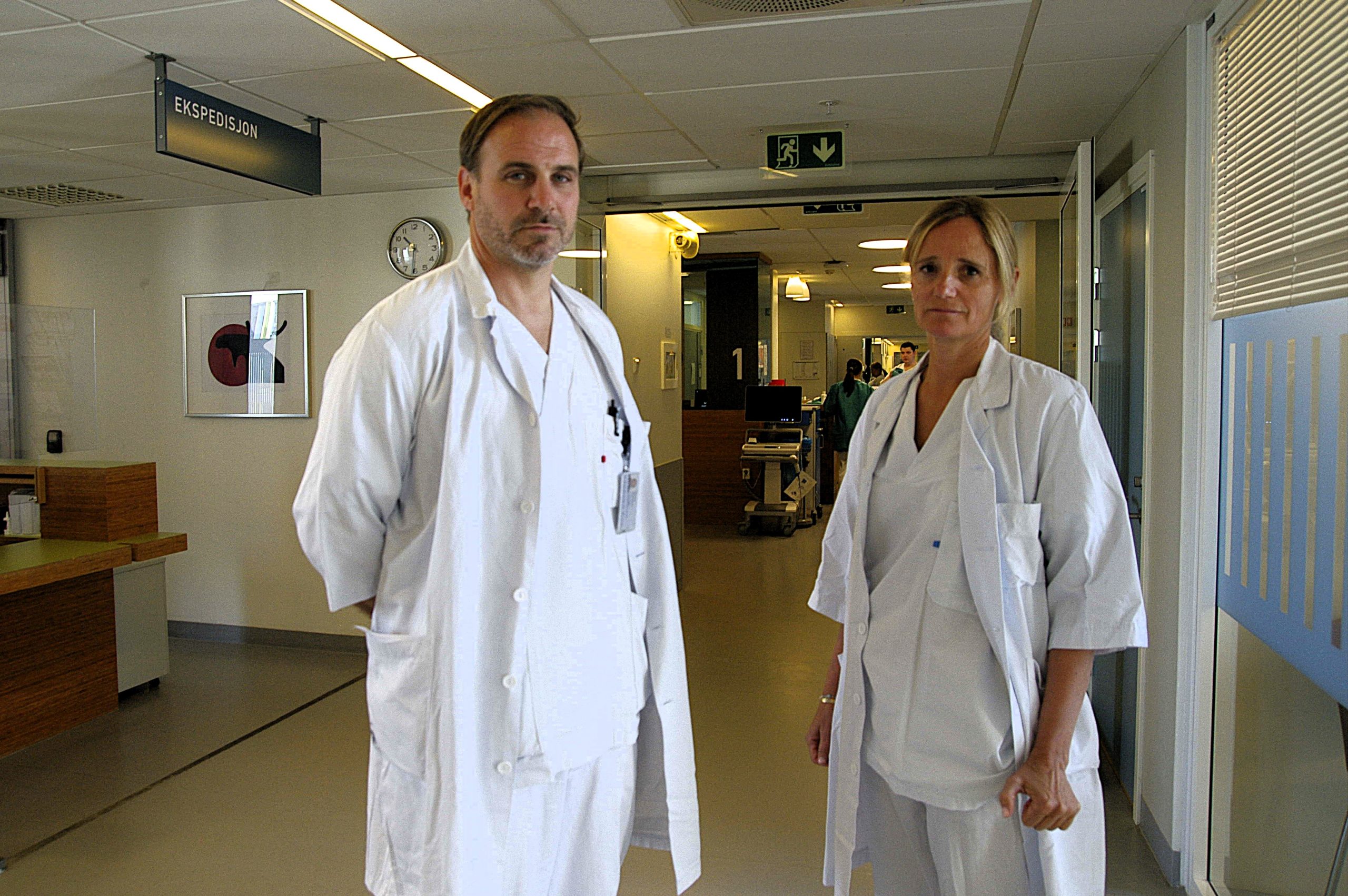 Vivi Bakkeheim er foretakstillitsvalgt for Overlegeforeningen ved St. Olavs hospital i Trondheim. Sivert Hammer, Hammer er tillitsvalgt på sykehusets ortopediske klinikk.